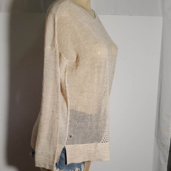 Lululemon Well Being Crew Sweater Linen Cream Size M - Picture 7 of 10